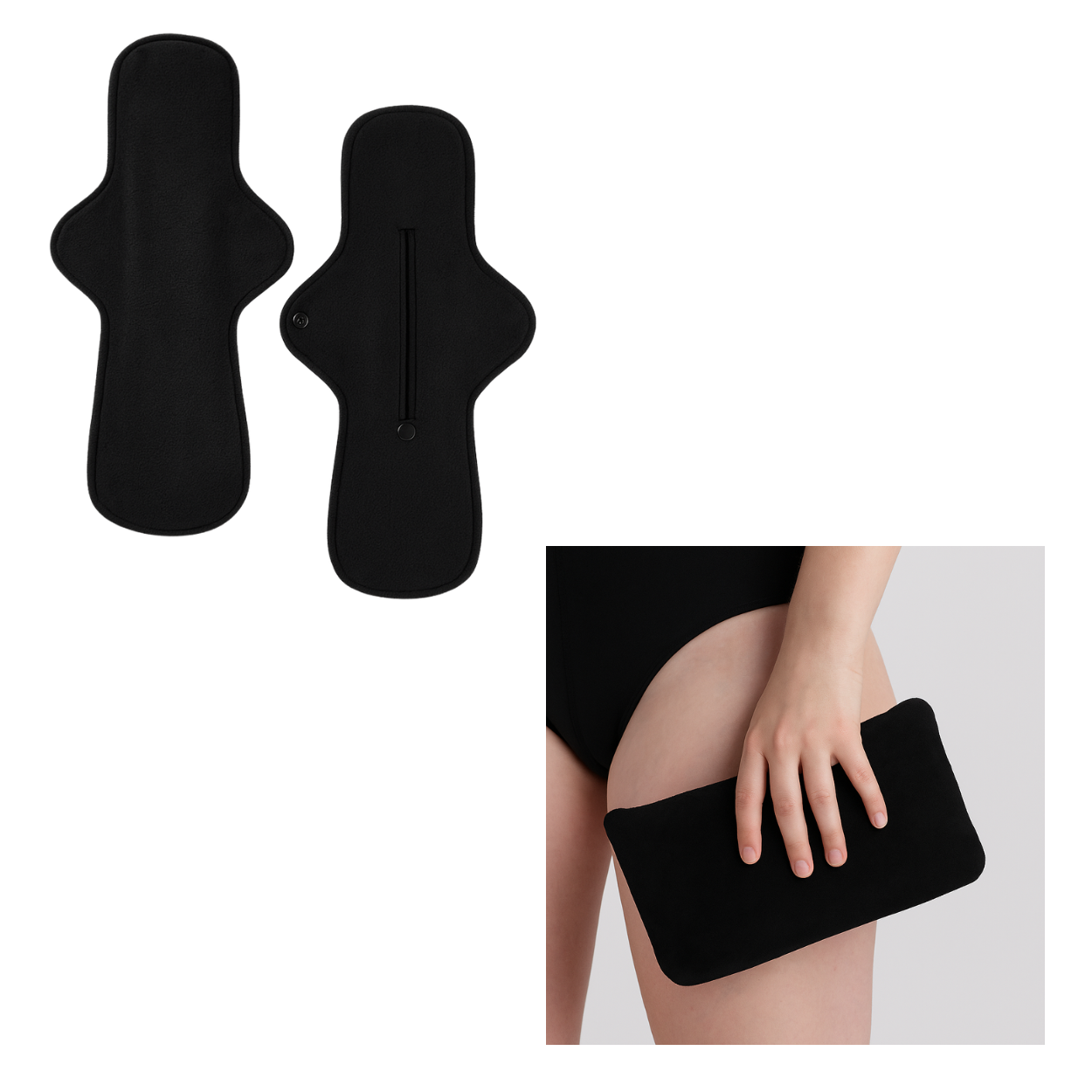 2x Reusable Booster Pads + 1x Premium Wet Bag